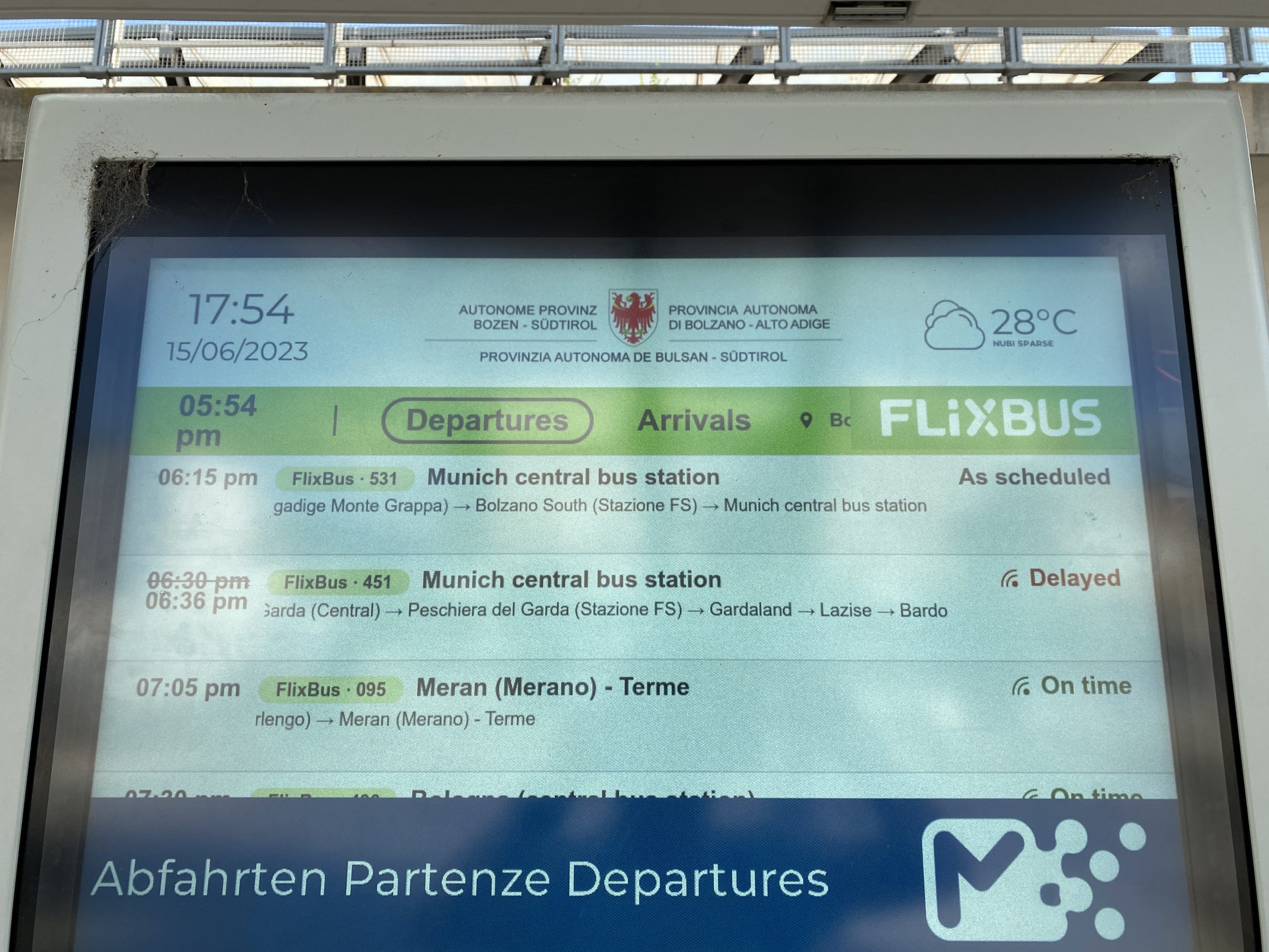 Mehr über den Artikel erfahren Rückreise von Meran nach Oldenburg